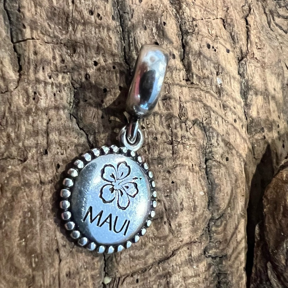 HTF Authentic Pandora Hawaii Exclusive Charm Dangle Bead Travel Lei Flower